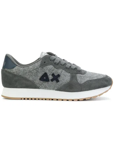 Sun 68 Panelled Sneakers In Gray