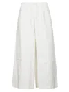 Sun 68 Pantalone Gamba Larga In White
