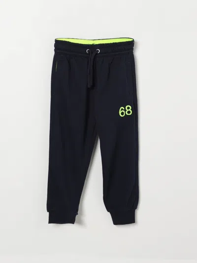 Sun 68 Pants Sun68 Kids Color Blue In Black