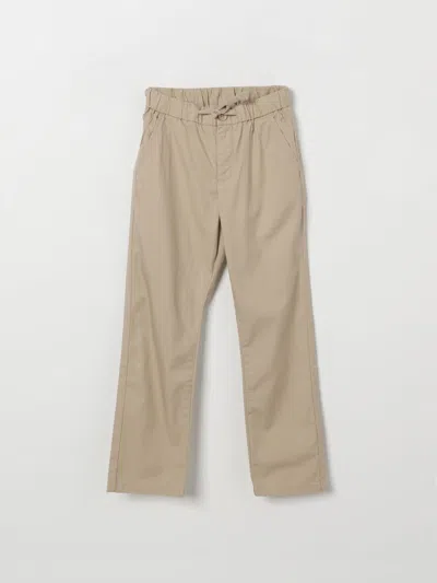 Sun 68 Pants Sun68 Kids Color Beige In Silver