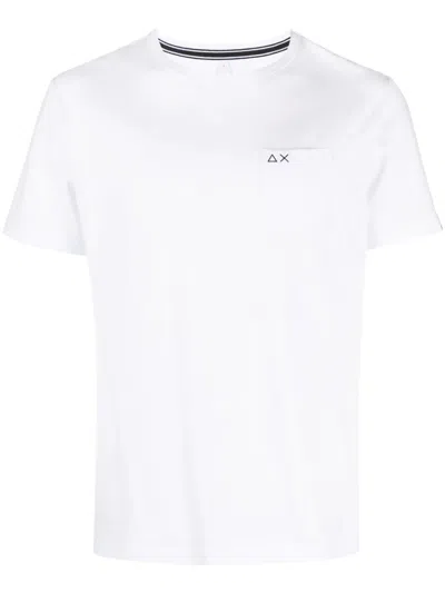 SUN 68 PATCH-POCKET COTTON T-SHIRT