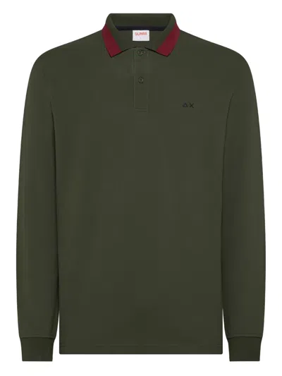 Sun 68 Piqué Polo Shirt In Green