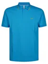 Sun 68 Polo Bande Piccole Sul Colletto In Blue