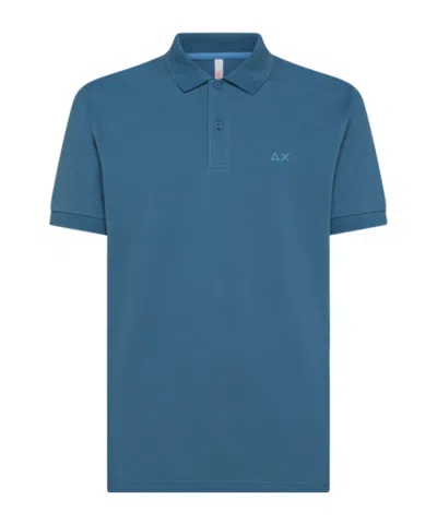 Sun 68 Polo Basic S/s In Blue