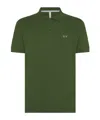 Sun 68 Polo With Embroidered Logo In Dark Green