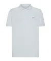 Sun 68 Polo Bande Piccole Sul Colletto In White