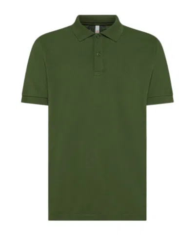 Sun 68 Polo Cold Dye S/s In Green