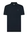 Sun 68 Polo Stampa Sul Colletto In Blue