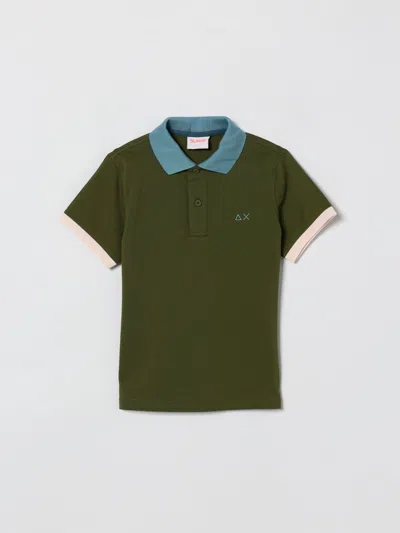 Sun 68 Kids' ポロシャツ Sun68 ボーイ カラー グリーン In Green