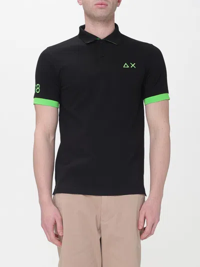 Sun 68 Polo Shirt Men Sun68 In Black