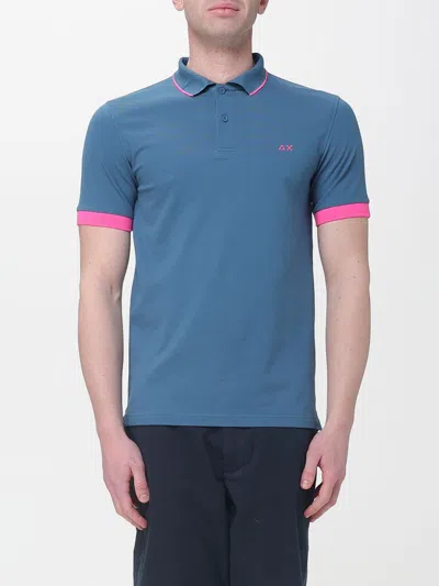 Sun 68 Polo Shirt Men Sun68 In Blue