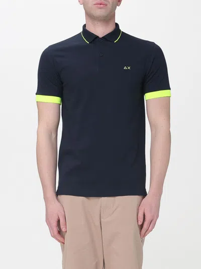 Sun 68 Polo Shirt Men Sun68 In Blue