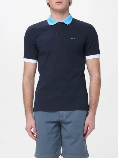 Sun 68 Polo Shirt Men Sun68 In Blue