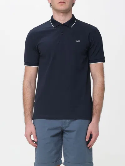 Sun 68 Polo Shirt Men Sun68 In Blue