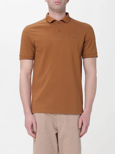 Sun 68 Polo Shirt Men Sun68 In Brown