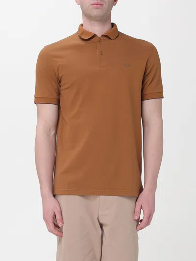 Sun 68 Polo Shirt Men Sun68 In Brown