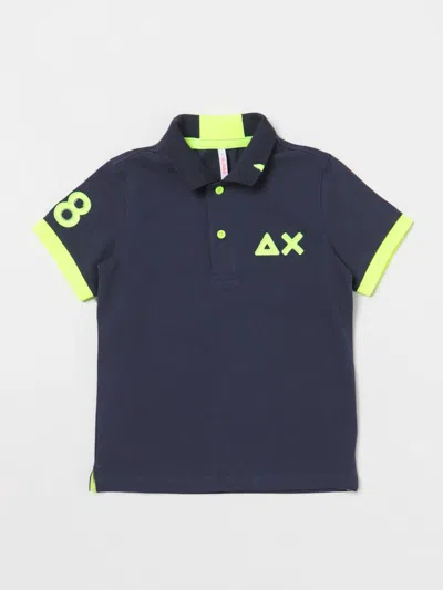 Sun 68 Polo Shirt  Kids Colour Navy