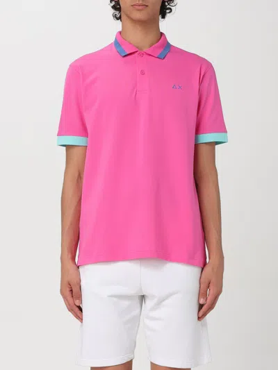 Sun 68 Polo Shirt  Men Color Fuchsia