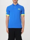 Sun 68 Polo Shirt  Men Color Gnawed Blue