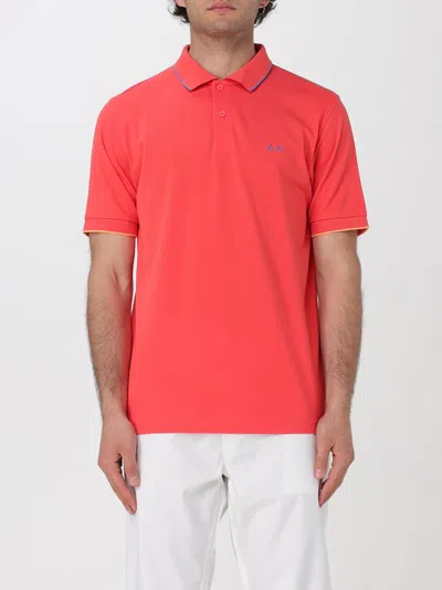 Sun 68 Polo Shirt  Men Color Raspberry