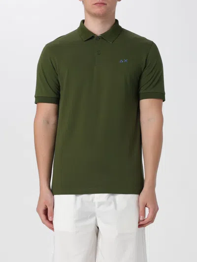 Sun 68 Polo Shirt  Men In Green