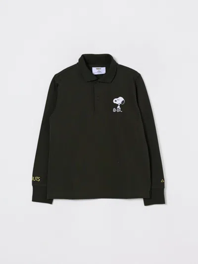 Sun 68 Polo Shirt Sun68 Kids Color Green In Black