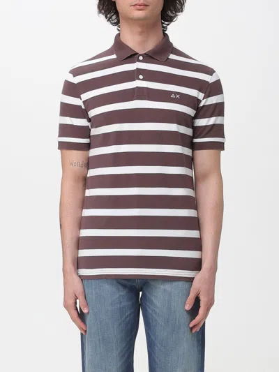 Sun 68 Polo Shirt Sun68 Men Color Brown In Multi