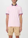 Sun 68 Polo Shirt  Men Color Cyclamen In Cyclamen