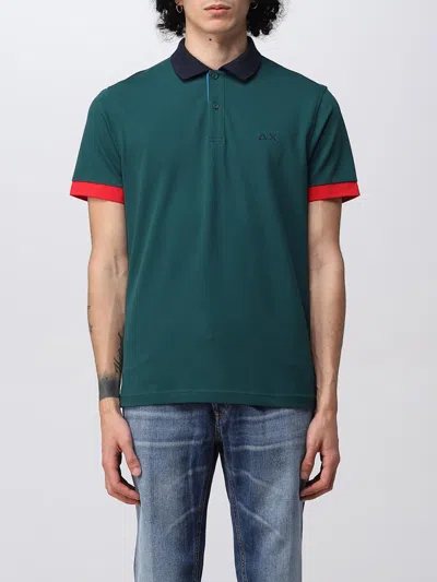 Sun 68 Polo Shirt  Men Color Green