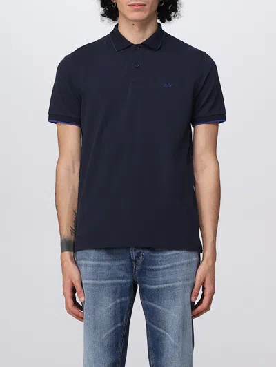 Sun 68 Polo Shirt  Men Color Navy