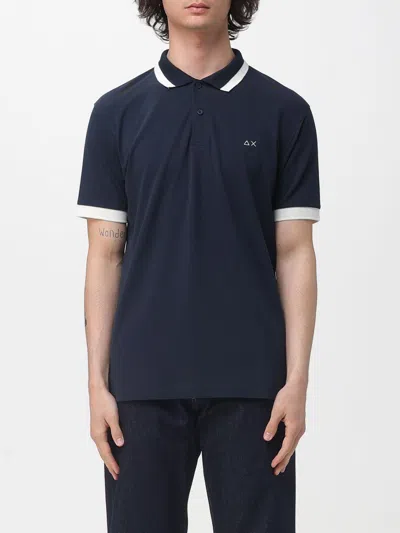 Sun 68 Polo Shirt Sun68 Men Color Navy In Blue