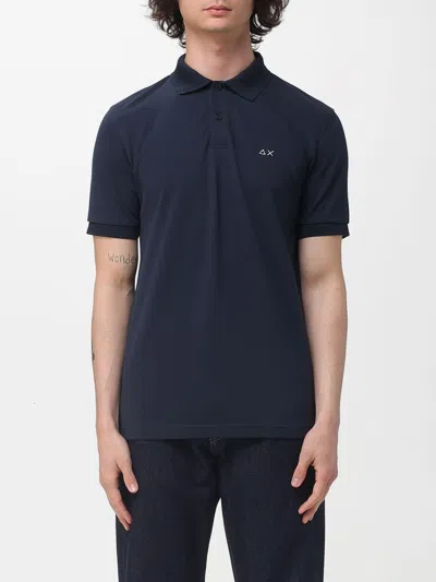 Sun 68 Polo Shirt Sun68 Men Color Navy In Blue