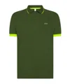 Sun 68 Logo-embroidered Polo Shirt In Dark Green