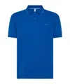 Sun 68 Polo With Embroidered Logo In Blue