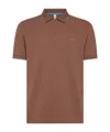 Sun 68 Polo With Embroidered Logo In Brown