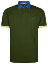 Sun 68 Polo Tre Colori In Green