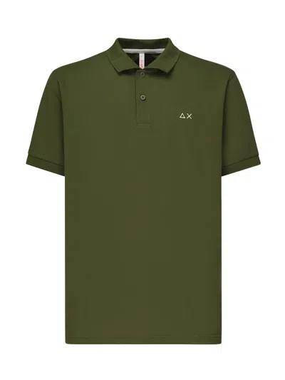 Sun 68 Polo With Embroidered Logo In Multi