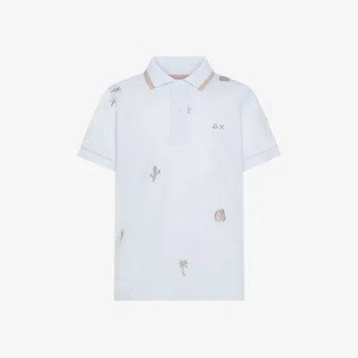 Sun 68 Kids' Polo With Embroidery Baby White