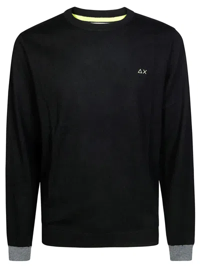 Sun 68 Round Elbow Contrast In Black
