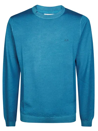 Sun 68 Round Vintage Plain In Light Blue