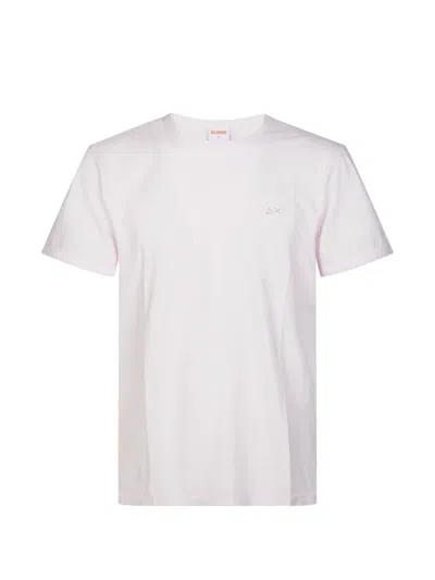 Sun 68 Round-neck T-shirt In White