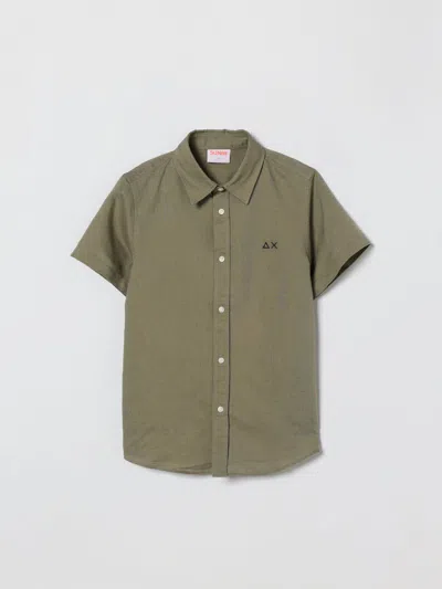 Sun 68 Kids' シャツ Sun68 ボーイ カラー グリーン In Green