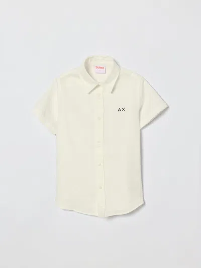 Sun 68 Kids' シャツ Sun68 ボーイ カラー ホワイト In Neutral
