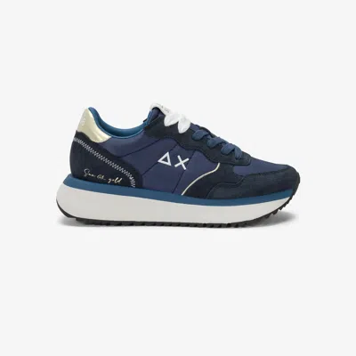 Sun 68 Shoes Big Ally Gold Woman Navy Blue