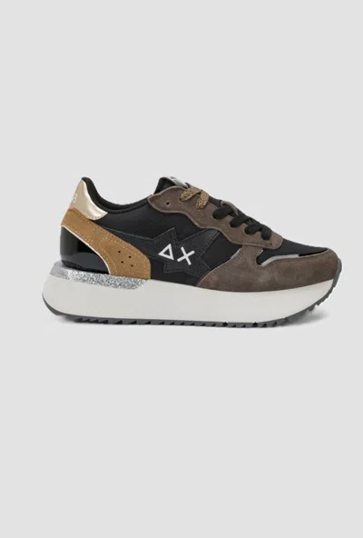 Sun 68 Shoes Big Stargirl Woman Black-brown