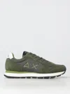 Sun 68 Sneakers Tom Solid In Nylon And Suede In Military