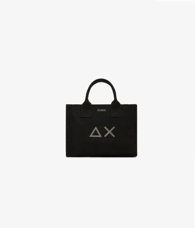 Sun 68 Shopping Bag Woman Sun68 Average Black Cotton Canvas
