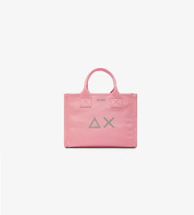 Sun 68 Shopping Bag Woman Sun68 Average Pink Cotton Canvas