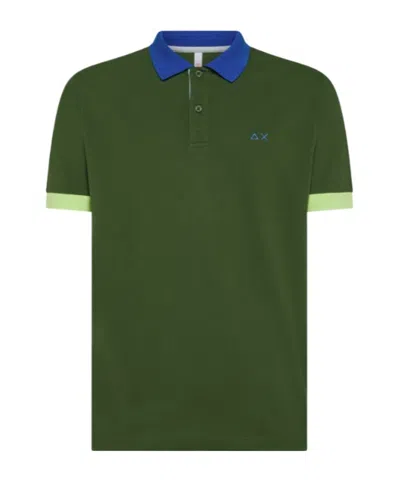 Sun 68 Short Sleeve Polo Shirt In Green