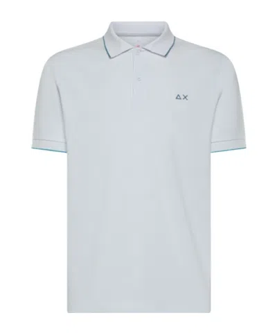 Sun 68 Short Sleeve Polo Shirt In White